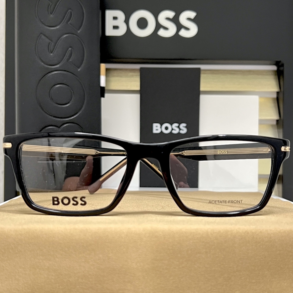 HUGO BOSS Glasses Style 1740/F in color 807 (Shiny Black)